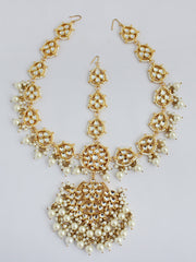 Dishani Necklace Set with Sheeshphool-Pearl