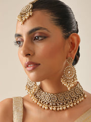 Shahin Necklace Set-Gold