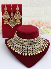 Mitakshi Necklace Set-White