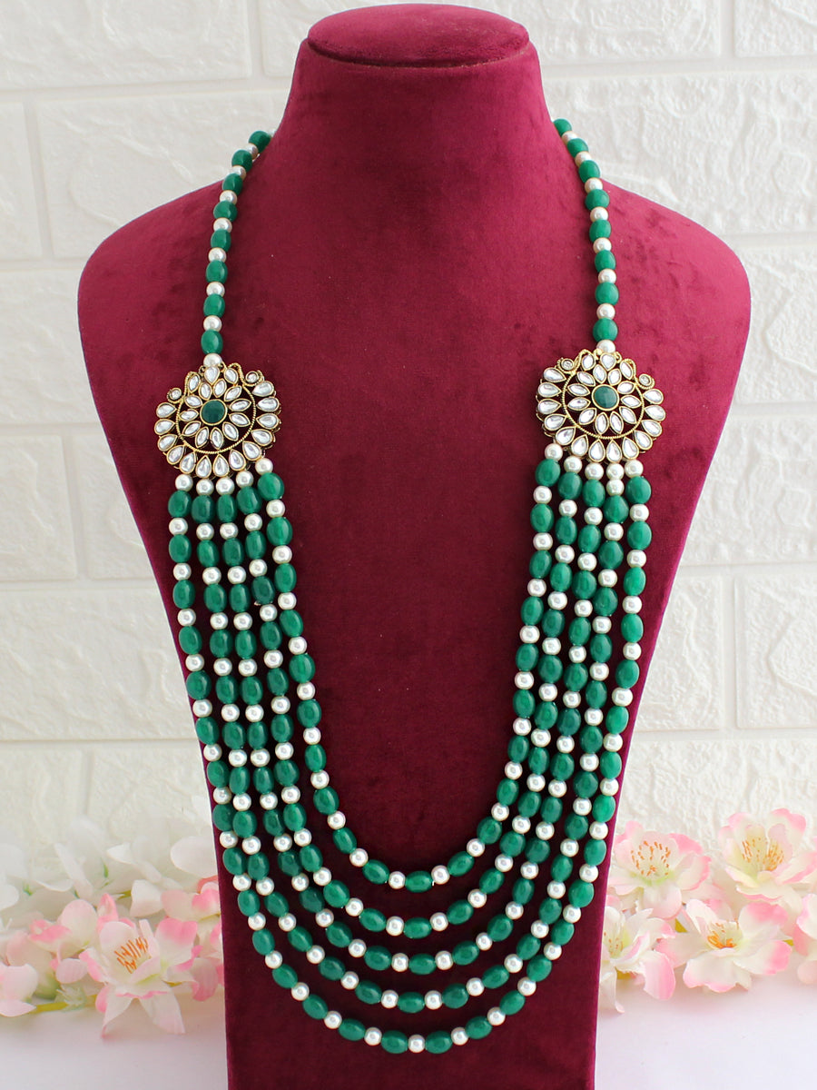 Aarav Groom Necklace-Green