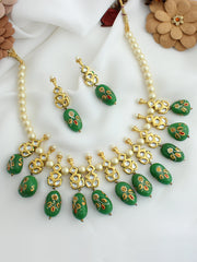 Avanti Necklace Set-Green