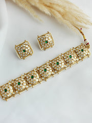 Nidhika Necklace Set - Green