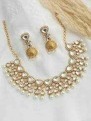 Bangalore Necklace Set-  Gold