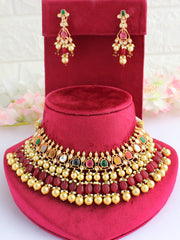 Sayali Necklace Set-Multicolor