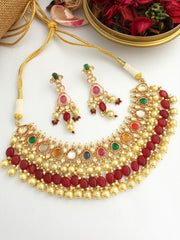 Sayali Necklace Set-Multicolor