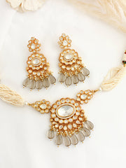 Krisha Necklace Set-grey