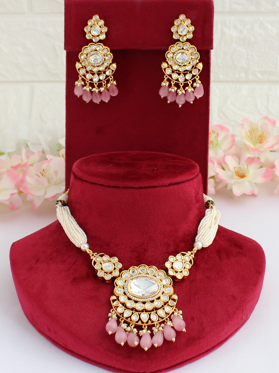 Krisha Necklace Set - Pastel Pink