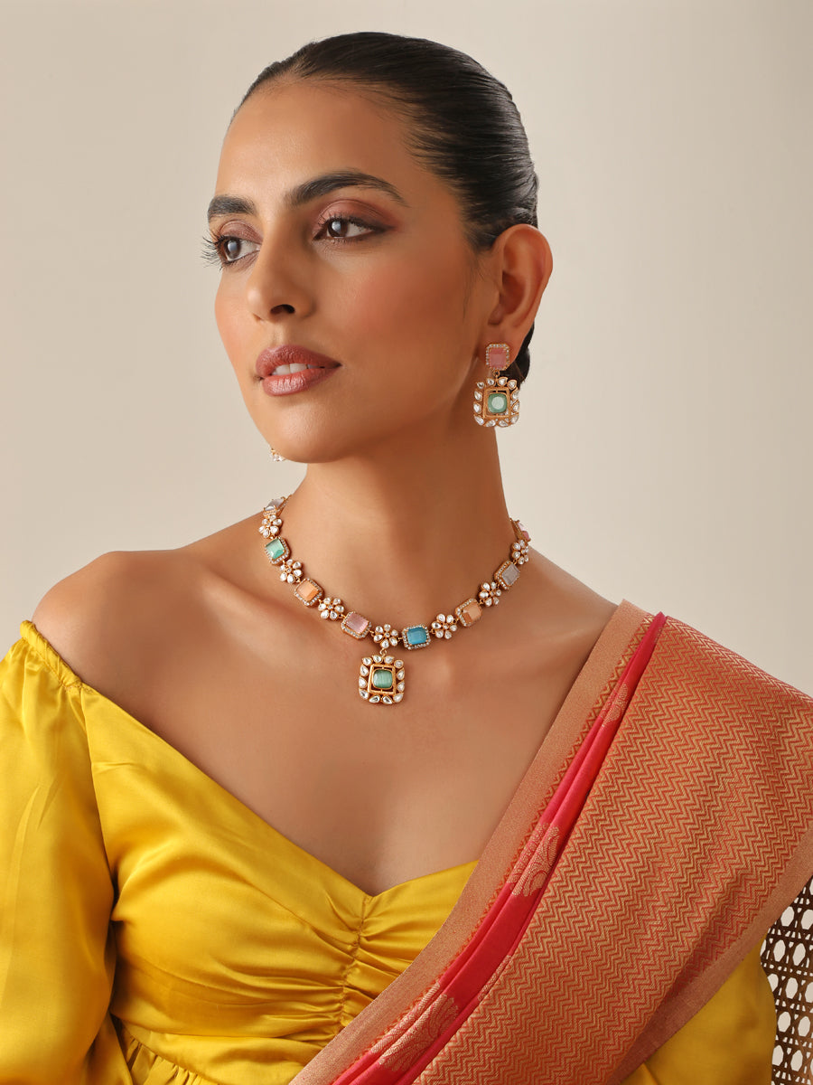 Amishi Necklace Set-Multicolor