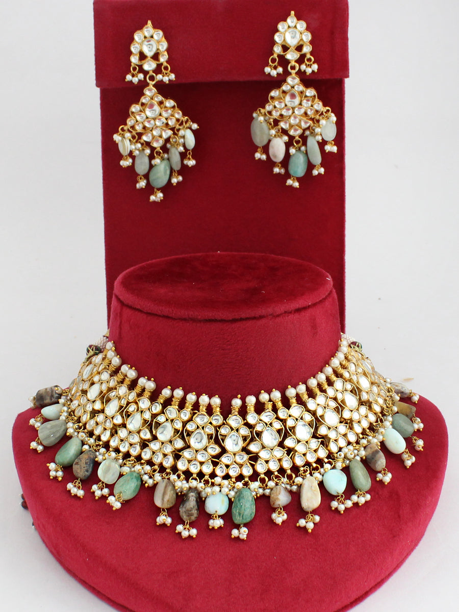 Neerja Necklace Set-Multicolor