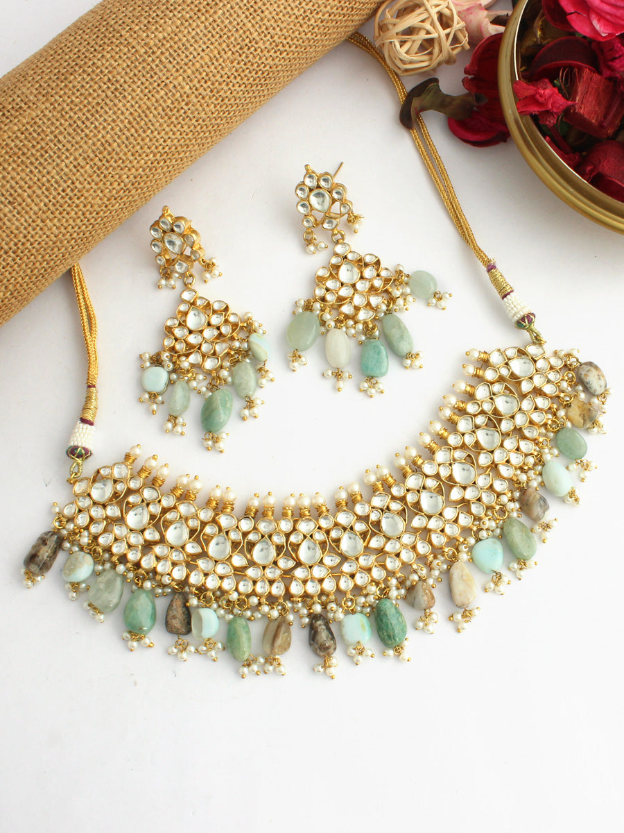 Neerja Necklace Set-Multicolor