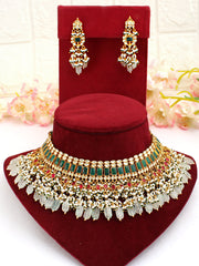 Aashika Necklace Set-Multicolor