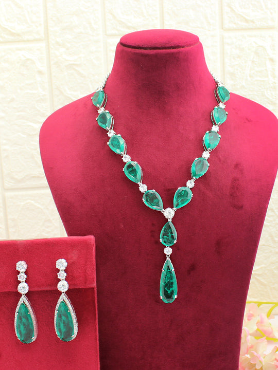 Sharon Necklace Set-Green