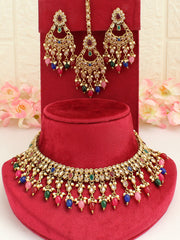 Roshini Necklace Set-Multicolor