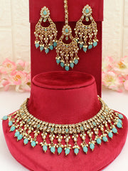 Roshini Necklace Set-Aqua