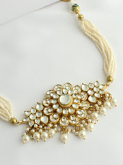 Ajisha Choker Necklace-White