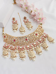 Akshdha Necklace Set-Ivory