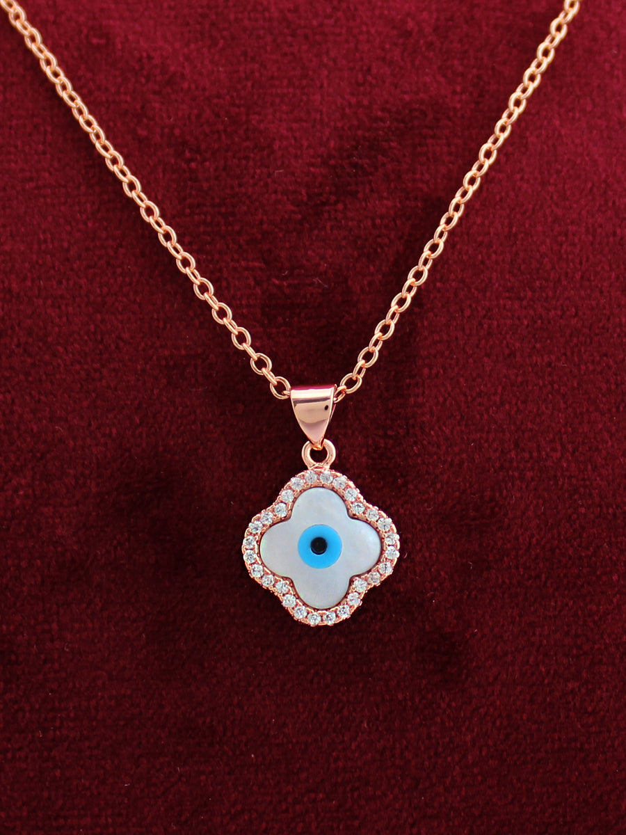 Clover Evil Eye Pendant Chain / Necklace