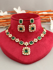 Amishi Necklace Set-Green