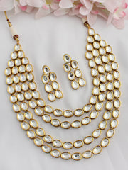 Amrita Layered Necklace Set - White