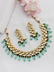 Aarchi Necklace Set - Mint Green