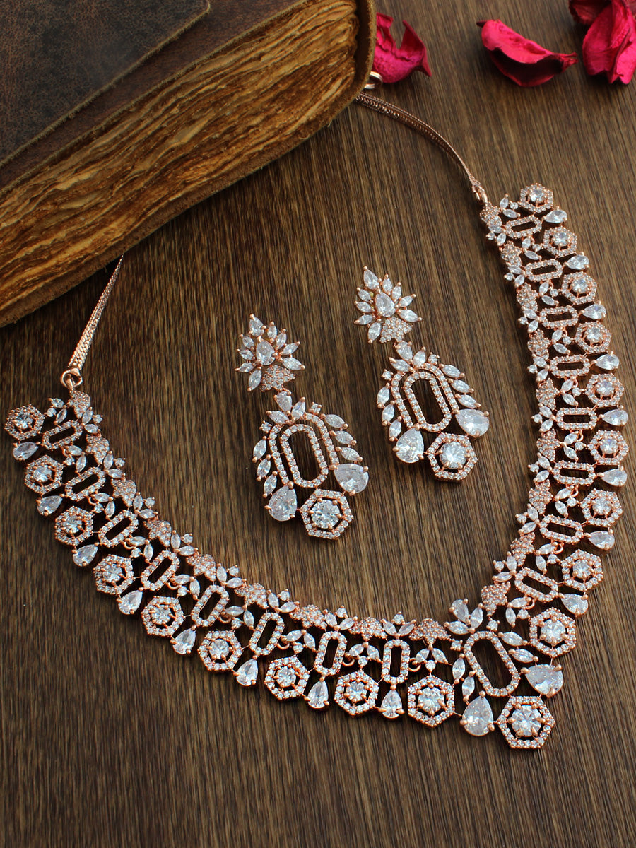 Laura Necklace Set - Rose Gold