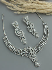 Mariah Necklace Set-Silver