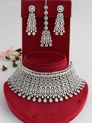 Ahira Necklace Set-Silver