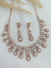 Angela Necklace Set-Rose Gold