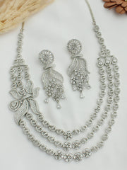 Shannon Necklace Set-Silver