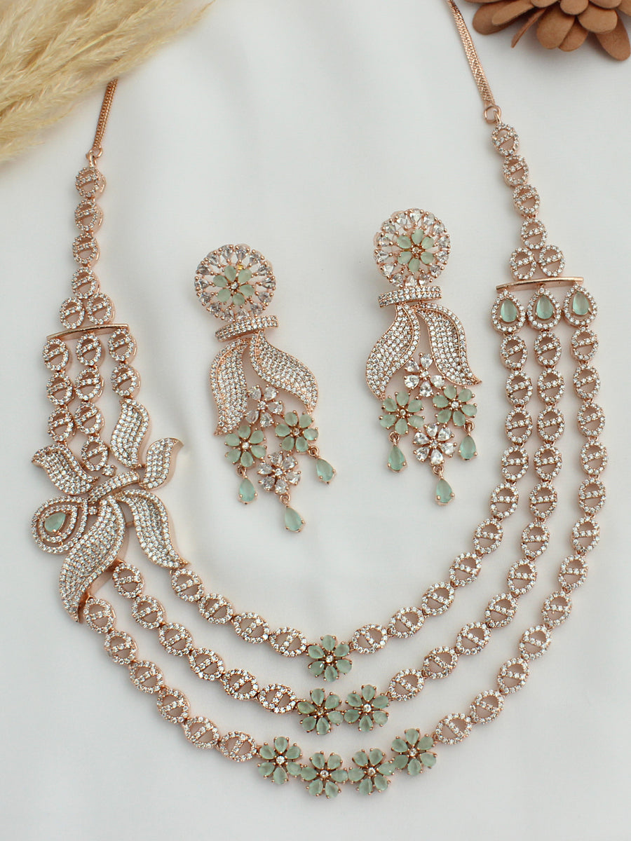 Shannon Necklace Set - Mint green