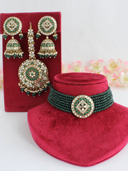 Ishrat Mirror Choker Necklace Set