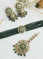 Ishrat Mirror Choker Necklace Set