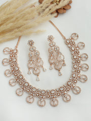 Issra Necklace Set-Rose gold