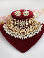 Nitika Necklace Set-White