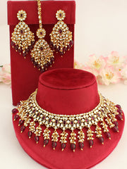 Nitya Necklace Set-Purple