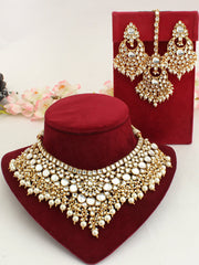 Kanika Necklace Set-White