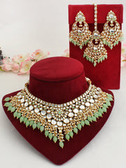 Kanika Necklace Set-Mint Green