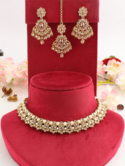 Srishti Bib Necklace Set-Gold