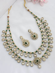 Asmita Layered Necklace Set - Green