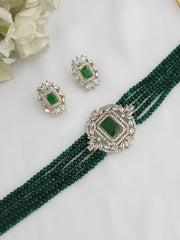 Akasa Necklace Set-Green