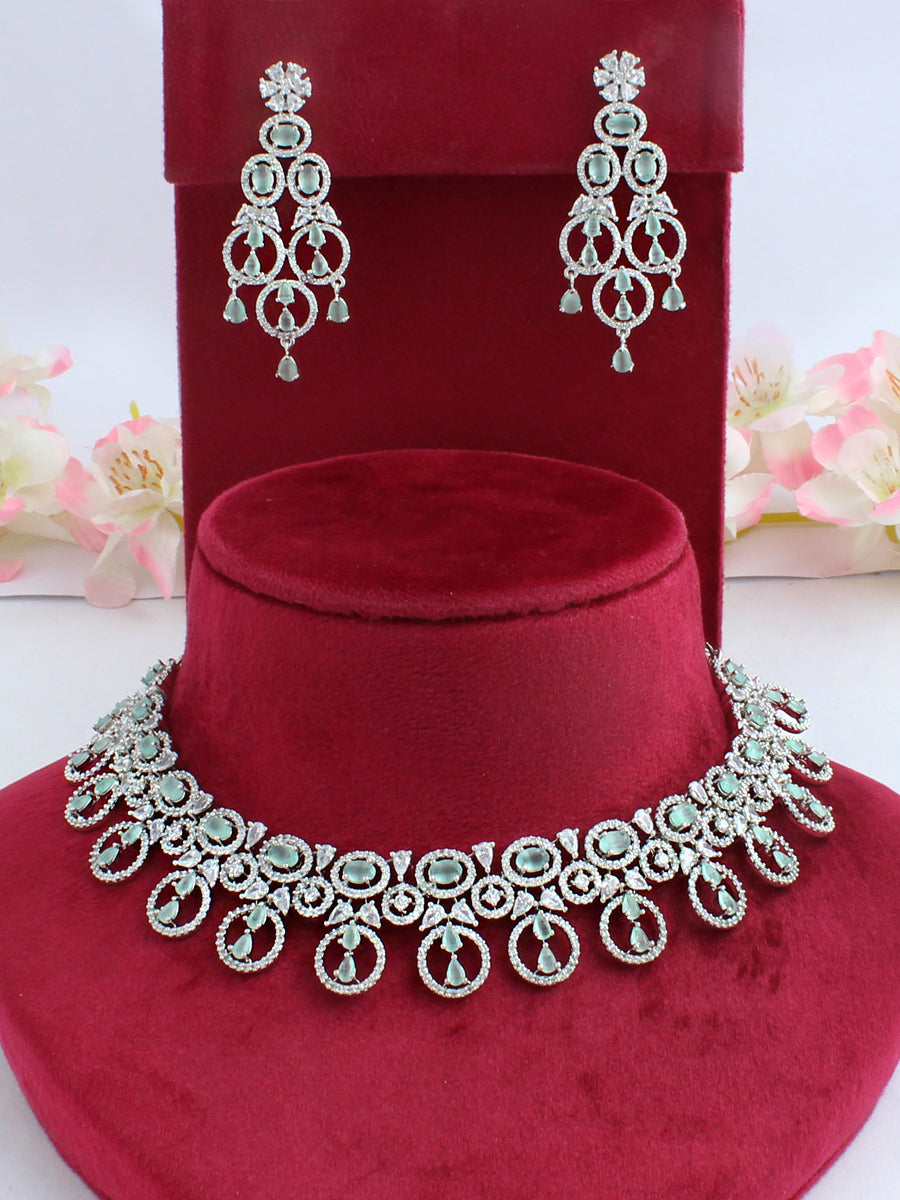 Issra Necklace Set-Mint Green