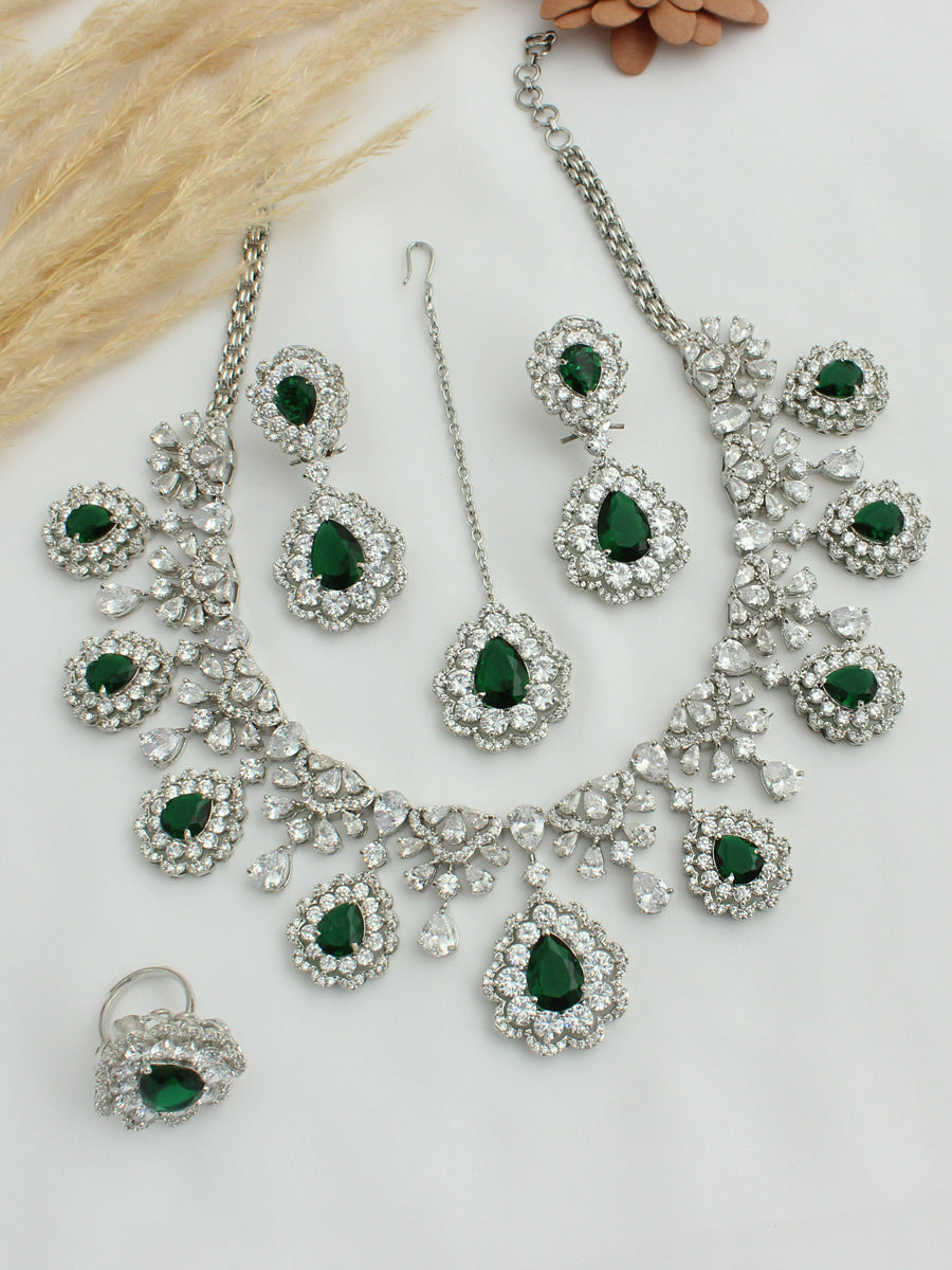 Maysha Necklace Set - Green