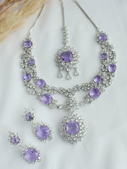 Anayra Necklace Set-Lavender