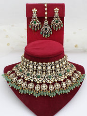 Nurjahan Neckace Set-Green