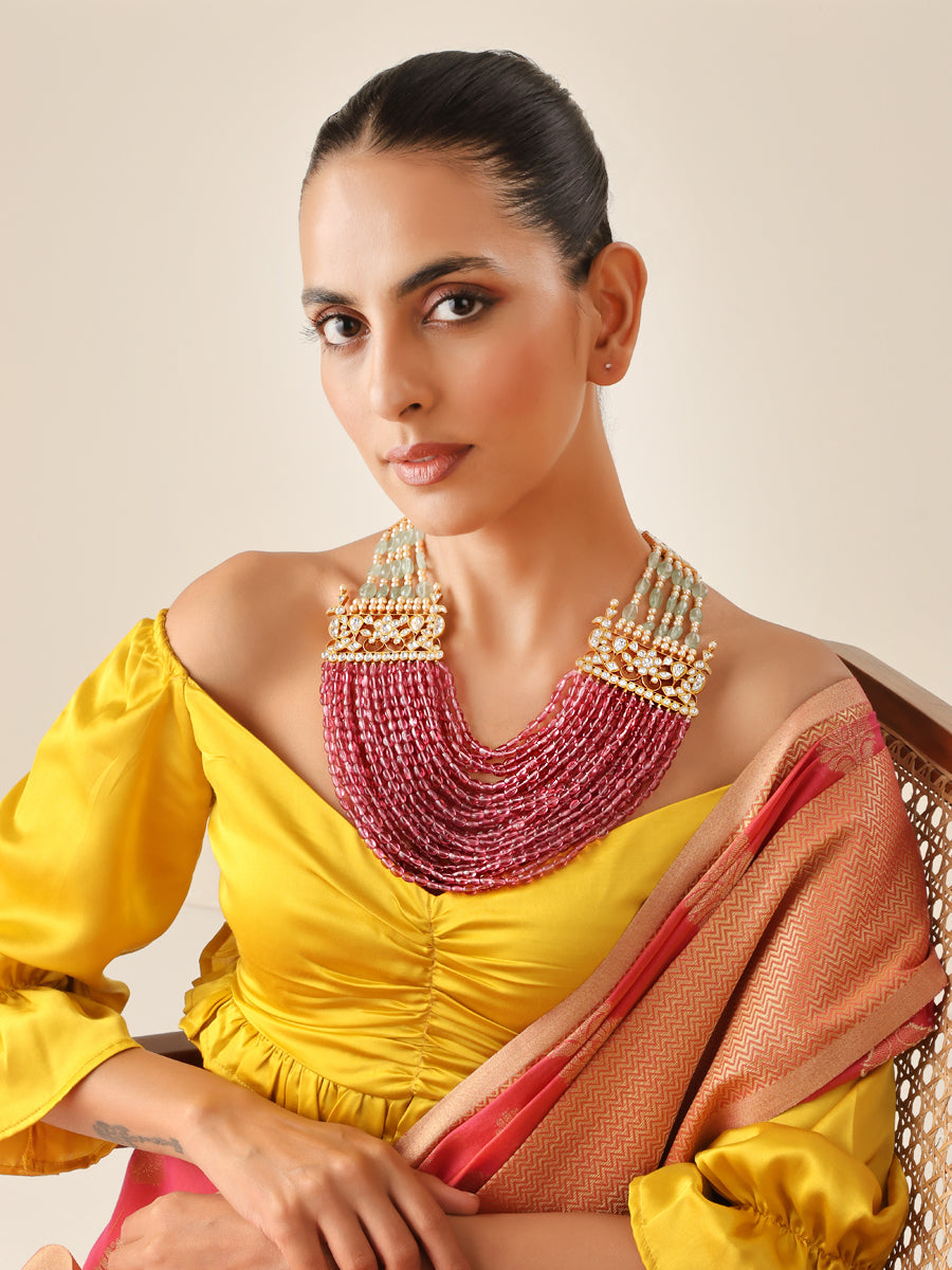 Jaisalmer Necklace-Pink