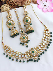 Monali Necklace Set  - Green