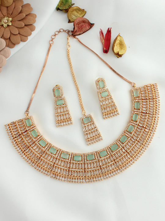 Ellie Necklace Set-Mint Green