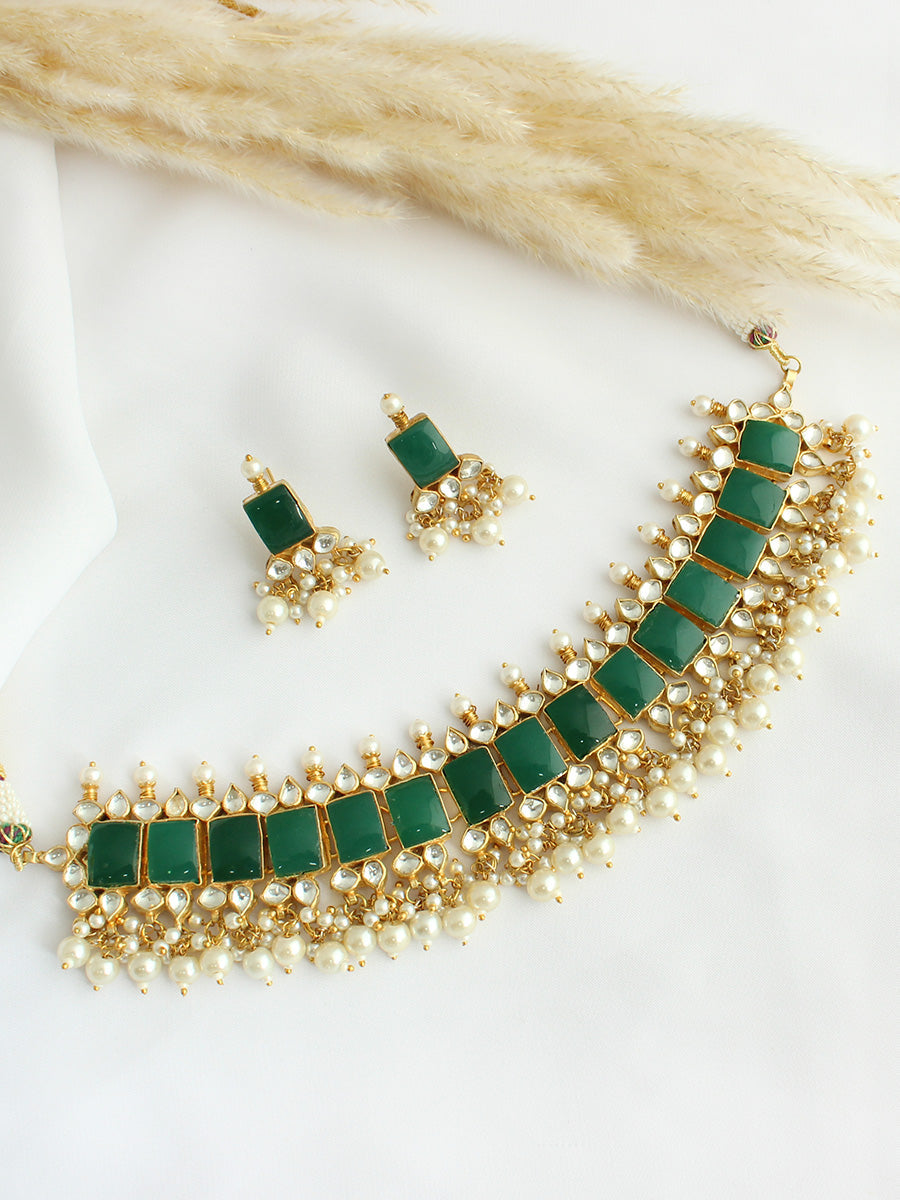 Namita Necklace Set - Green