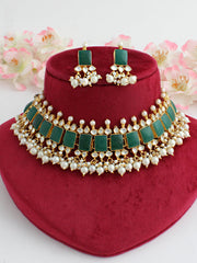 Namita Necklace Set-Green