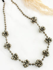 Ushmi Long Necklace-Antique Silver